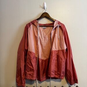 Columbia Hooded Windbreaker Colorblock Lightweight Anorak Jacket XL